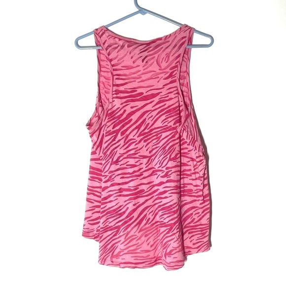 Torrid Pink Zebra Burnout Tank Top Size 0 / Large - Picture 6 of 6